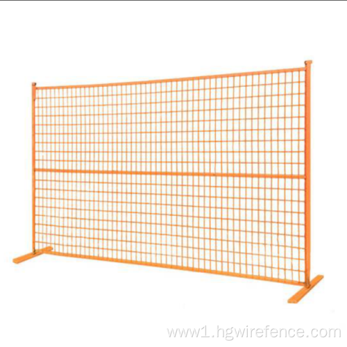 removable outdoor temporary construction fencing panels